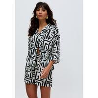 Raffya Nicola Paperbag Waist Warhol Print Short - Multi | Very (UK)