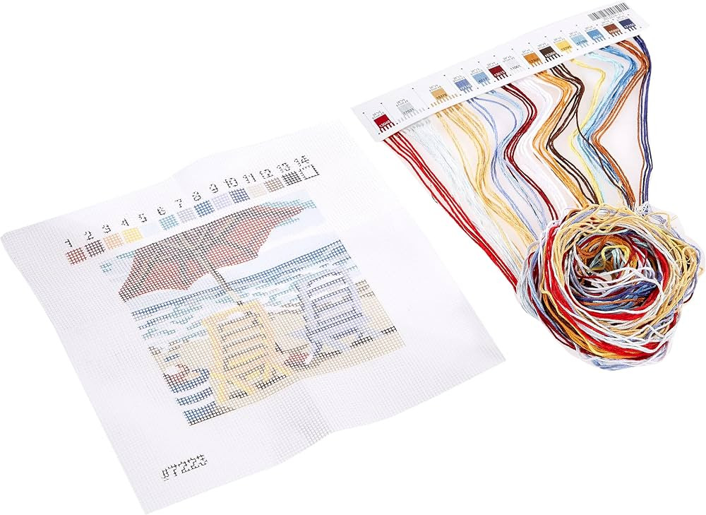 Dimensions 07223 Needlepoint Kit, Beach Side View Needlepoint Set, 5" W x 5" H | Amazon (US)