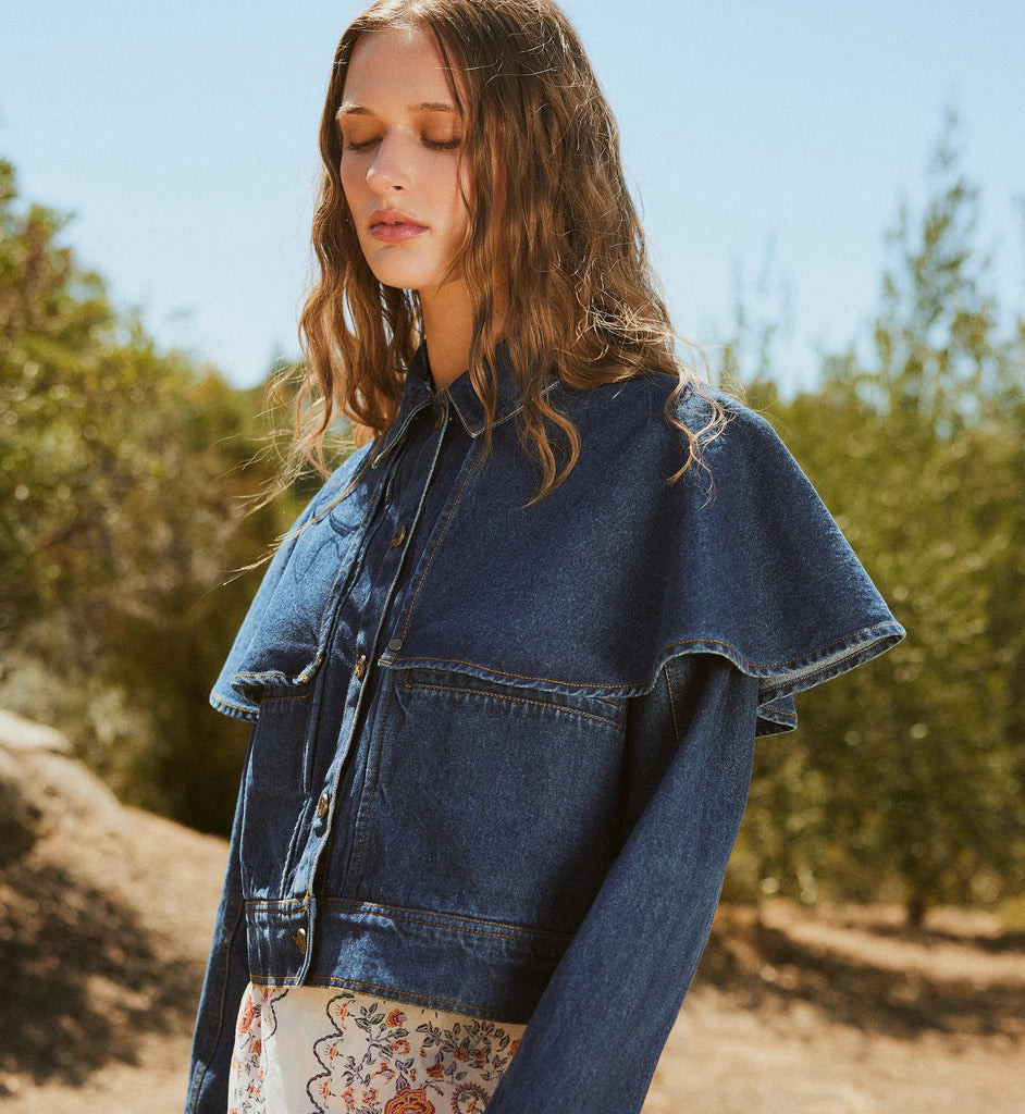 Clarke Jacket | Dark Denim | Cleobella