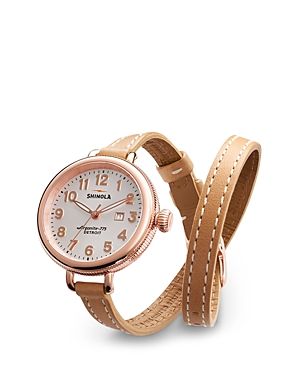 Shinola The Birdy Leather Strap Watch, 34mm | Bloomingdale's (US)