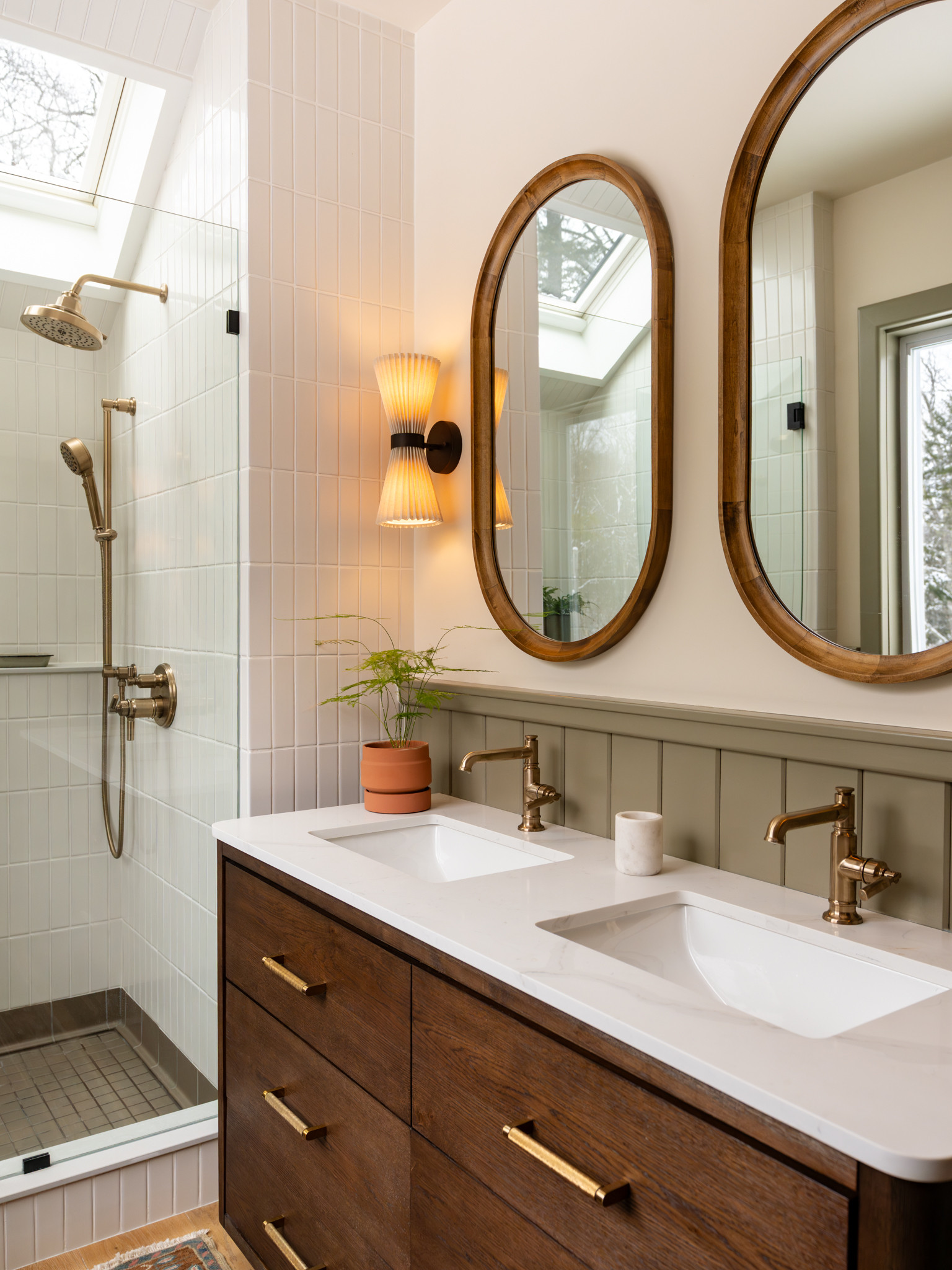 Cozy cabin design meets spa-inspired bathroom aesthetic. We wanted this full bathroom remodel to feel rustic, tranquil and be a place to feel refreshed and energized.  

 #LTKdayinmylife #LTKSeasonal #LTKHome