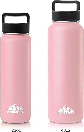 Hydrapeak Stainless Steel Vacuum Insulated Water Bottle, BPA Free Leak Proof Wide Mouth, Double W... | Amazon (US)