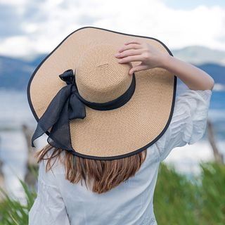 Bow-accent Sun Hat | YesStyle Global