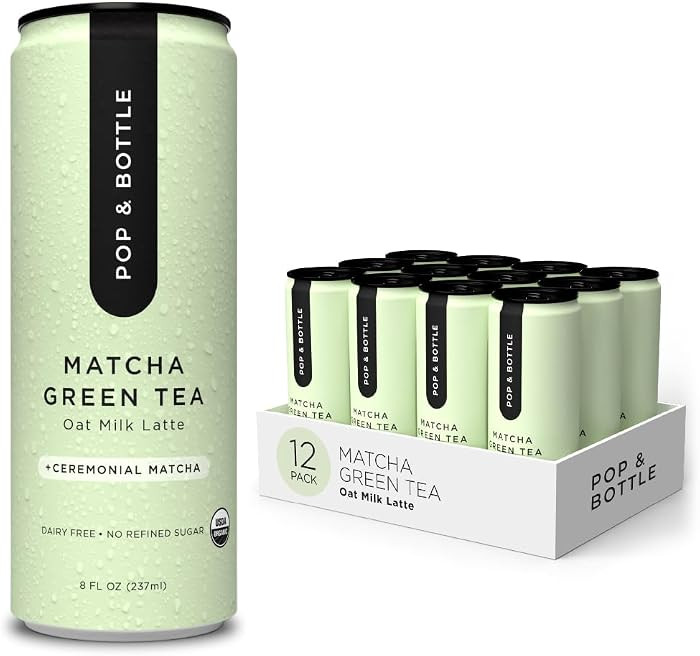 Pop & Bottle, Oat Milk Lattes - Matcha with Pure Ceremonial Matcha, Butterfly Pea, Turmeric, Gree... | Amazon (US)