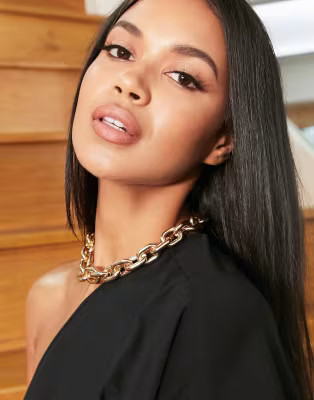 ASOS DESIGN necklace in chunky chain link in gold tone | ASOS (Global)