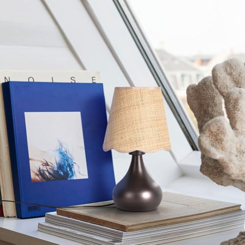 Ziqqeelam Oil Rubbed Bronze Small Table Lamp for Bedside Bedside, Bedroom Lamps for Nightstand, Small Table Lamps for Small Spaces for Bedroom, Kitchen | Amazon (US)