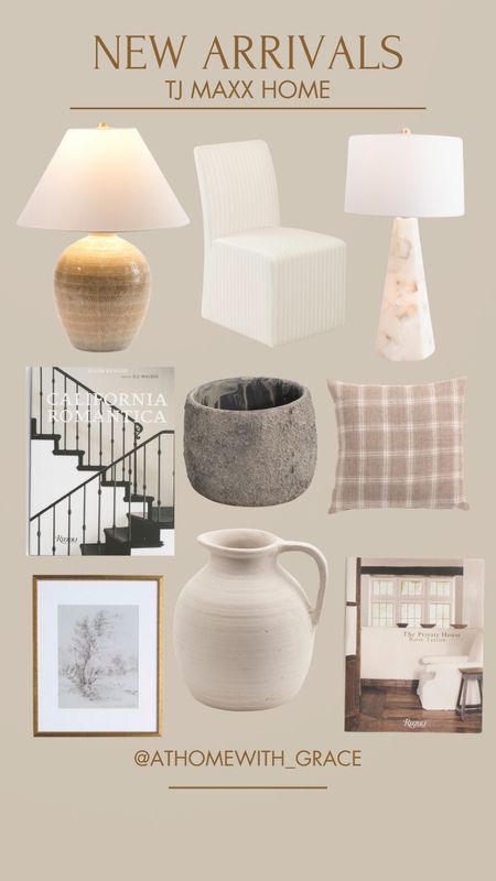 New arrivals from TJ Maxx. Love these coffee table books. Plaid pillow great for boys room. Love the alabaster lamp for entryway. I have the paper mache jug and it’s GREAT quality!! 

#LTKHome #LTKFindsUnder100 #LTKSaleAlert