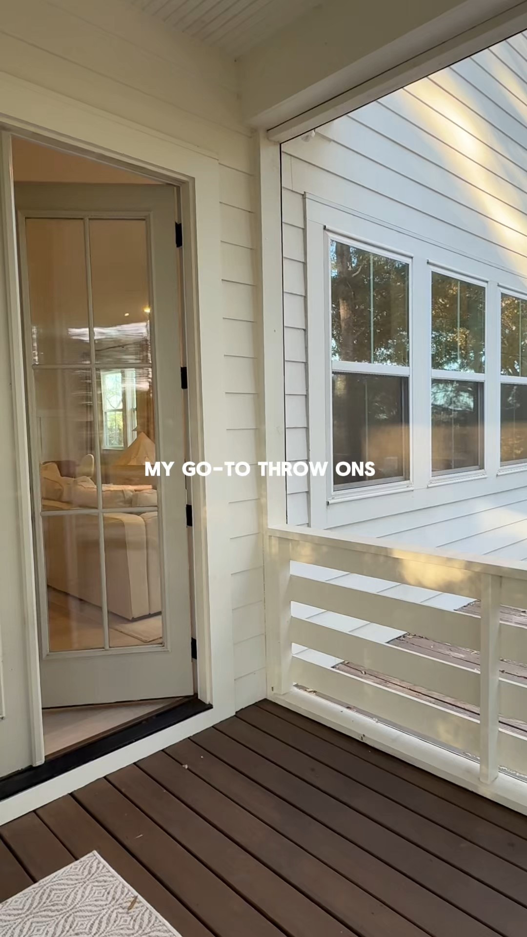 My go-to throw on’s out the door right now🤍