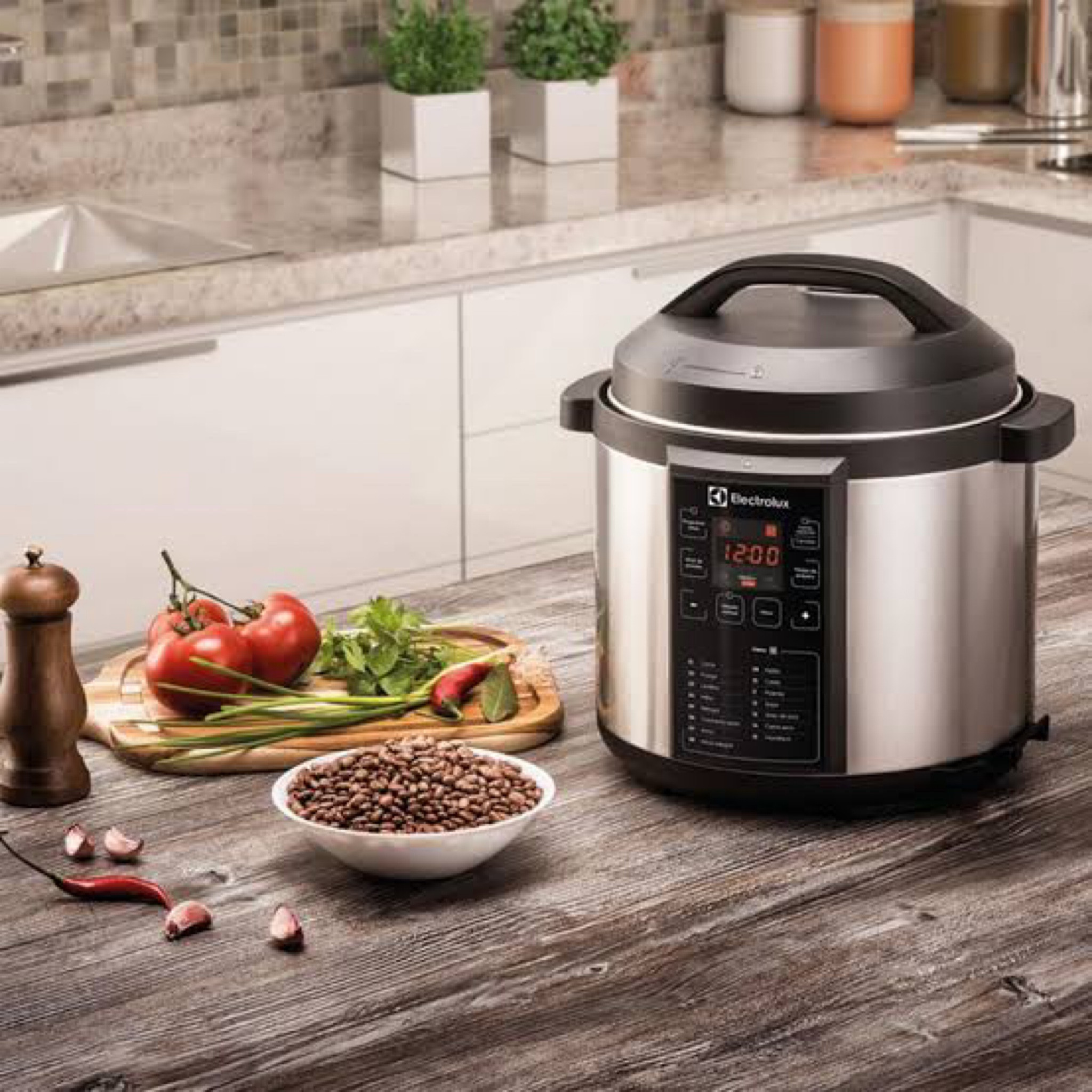 Panela pressão elétrica Electrolux digital capacidade 6L silenciosa segura 10 travas segurança 15 receitas pré-programadas 3 níveis pressão !
♨️ 6L essa é super prática!! Top p/Parcelar



#LTKSale #LTKbrasil