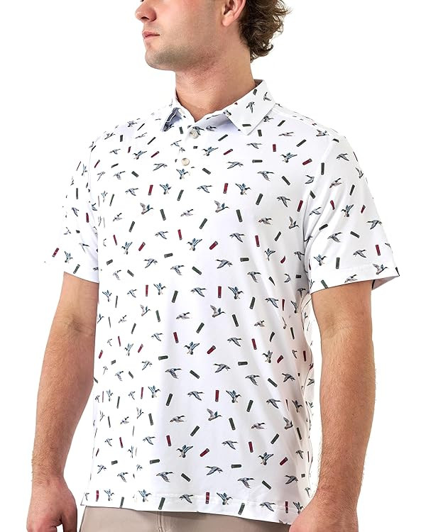 Burlebo Men’s Performance Polo Shirt – Lightweight, Quick Dry, Moisture Wicking, Four-Way Str... | Amazon (US)