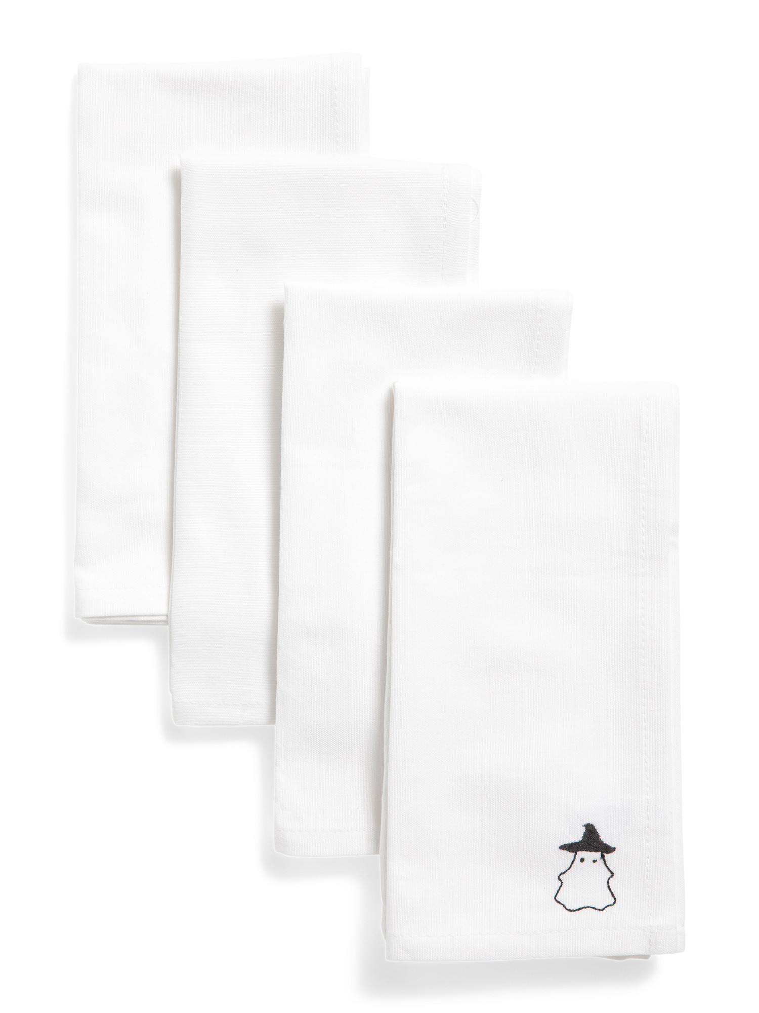 Set Of Four Embroidered Ghost Float Napkins | Halloween | Marshalls | Marshalls