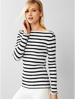 Modern stripe boatneck tee | Gap US