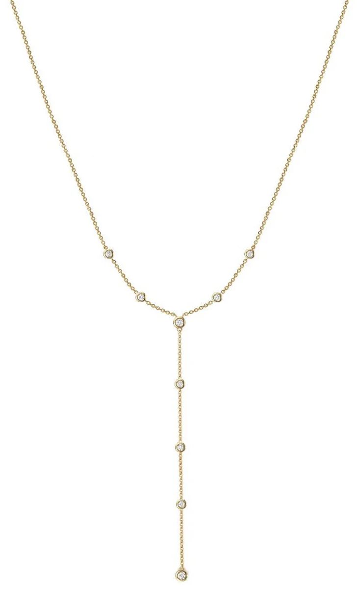 diamond station lariat necklace | Diamond Aupair