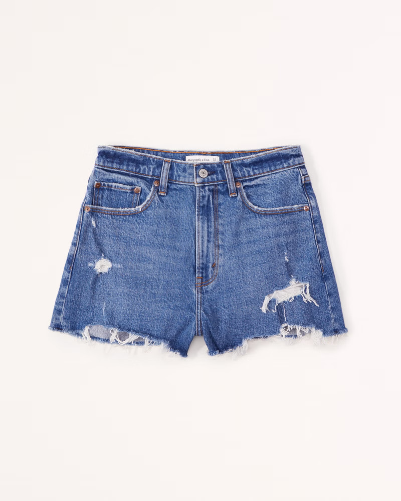 Curve Love High Rise Mom Short | Abercrombie & Fitch (US)