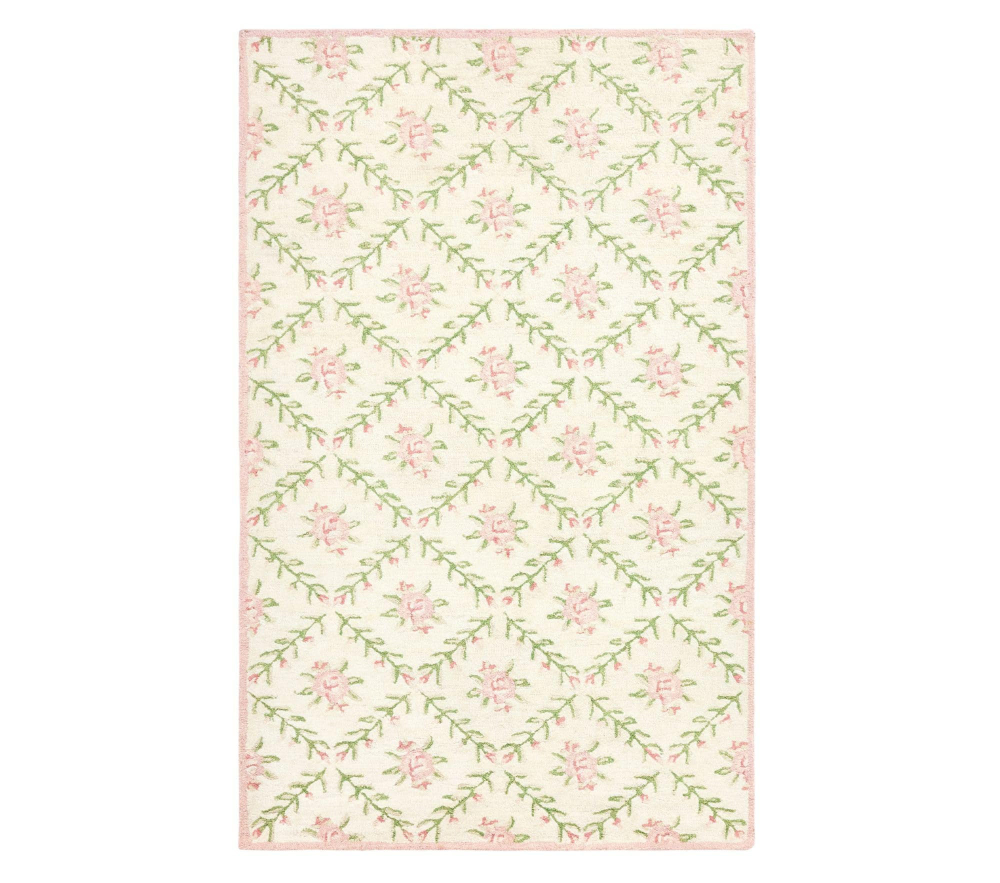 Anthrofy Brix Area Rug – 3’ x 5' – Handmade Wool Area Rugs – Floral Pink – Rugs for Liv... | Amazon (US)