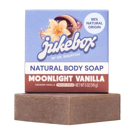 Jukebox Womens Bar Soap, Natural Bar Soap for Women, Moonlight Vanilla, 5 Oz | Walmart (US)