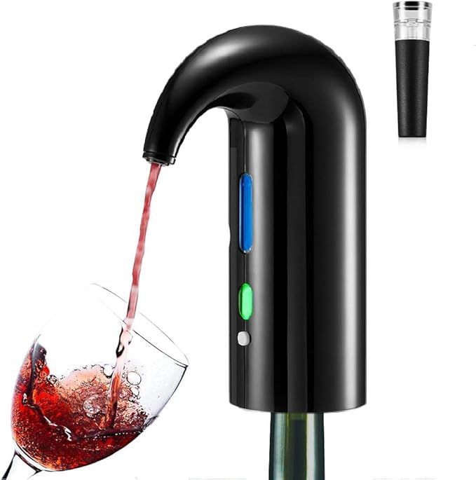 Electric Wine Aerator Pour, Upgrade Electric Wine Dispenser, Automatic 1-button Wine Dispenser Pu... | Amazon (US)