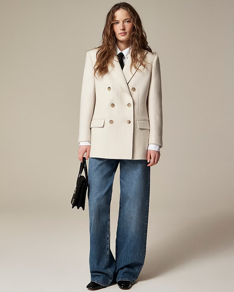 Tailored peacoat in Italian wool-blend melton | J. Crew US