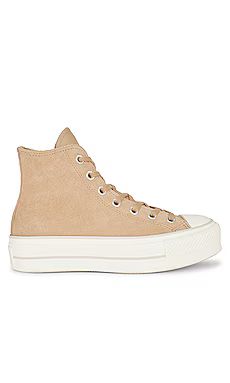 Converse Chuck Taylor All Star Lift Cozy Utility Sneaker in Nomad Khaki, Desert Sand, & Egret fro... | Revolve Clothing (Global)
