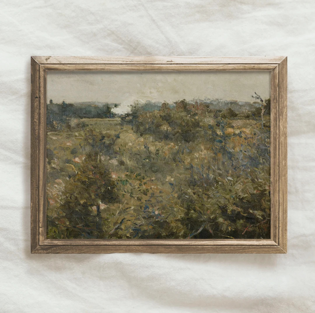 PRINTABLE Vintage Landscape Study Painting / Antique Nature - Etsy | Etsy (US)