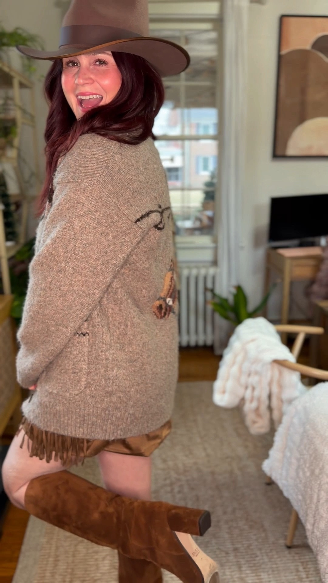 Little ootd. Western style. Gigi pip hat restock is done and this hat is back. It’s amazing. Boots Inez. Use code brandi15 for 15% off 

#LTKOver40 #LTKSeasonal #LTKootd