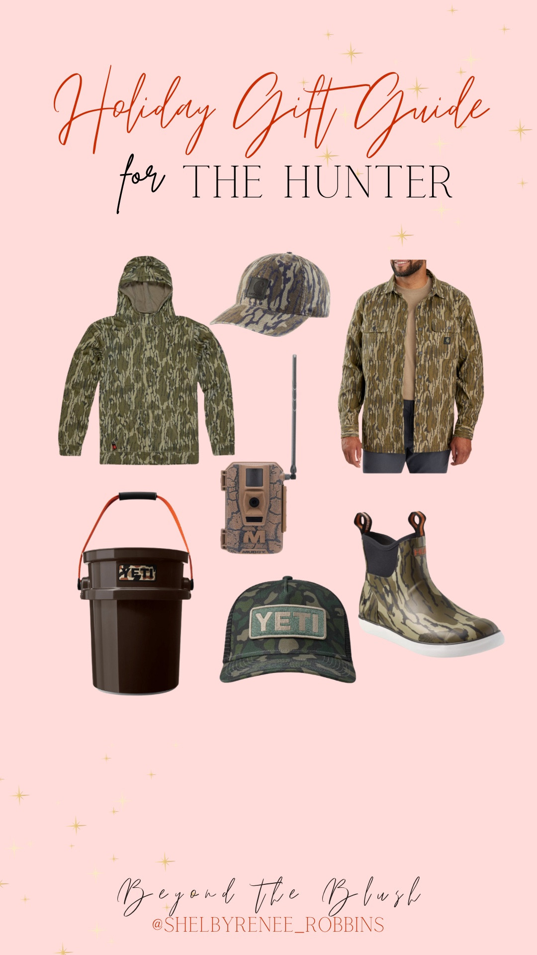 Gift guide For the hunter, gifts for the outdoor lover, hunting gifts, camo, trail camera, waterproof boots, yeti, outdoor finds, gifts for him, gifts for men, camo hat, camo jacket, camo pullover, 

#LTKMens #LTKHoliday #LTKGiftGuide