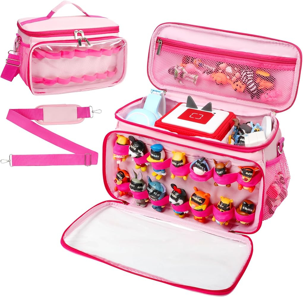 Carrying Case Compatible with Tonies Box with Clear Front Window, Large Storage Bag with 14 Elast... | Amazon (US)