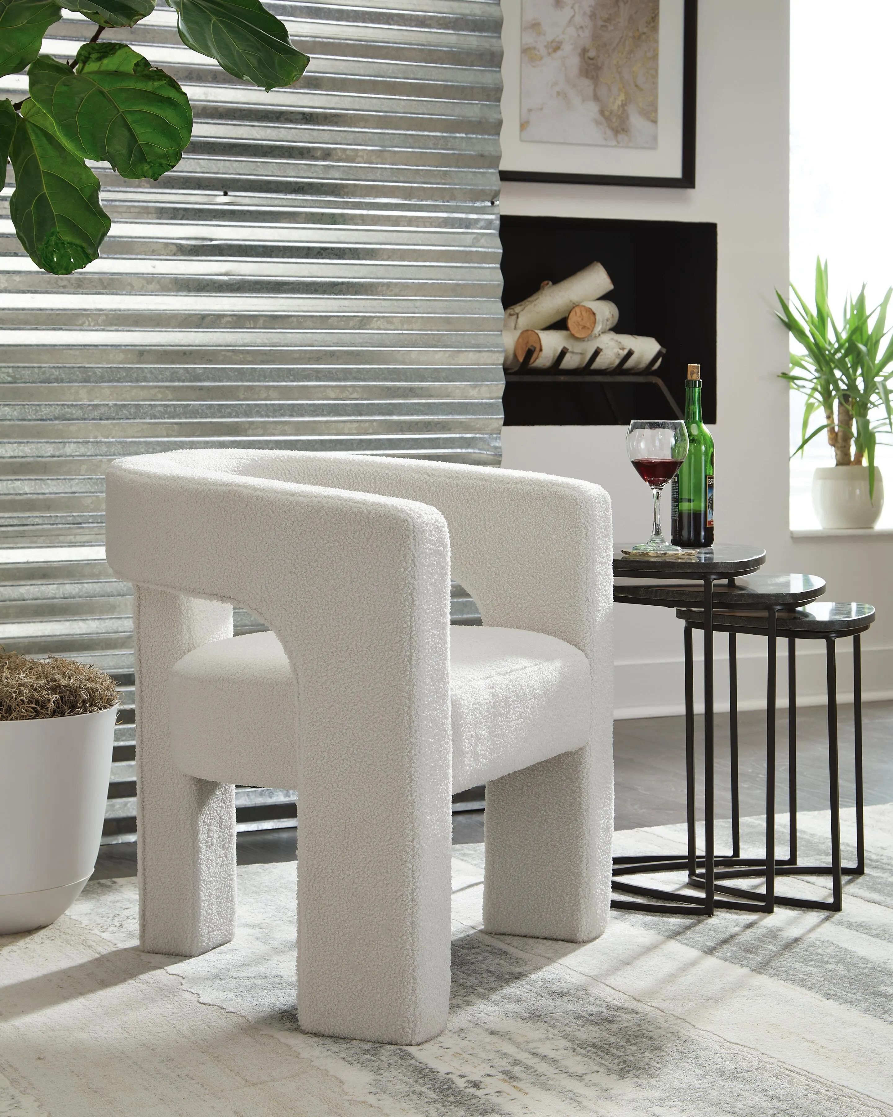 Landick Accent Chair, Ivory | Ashley