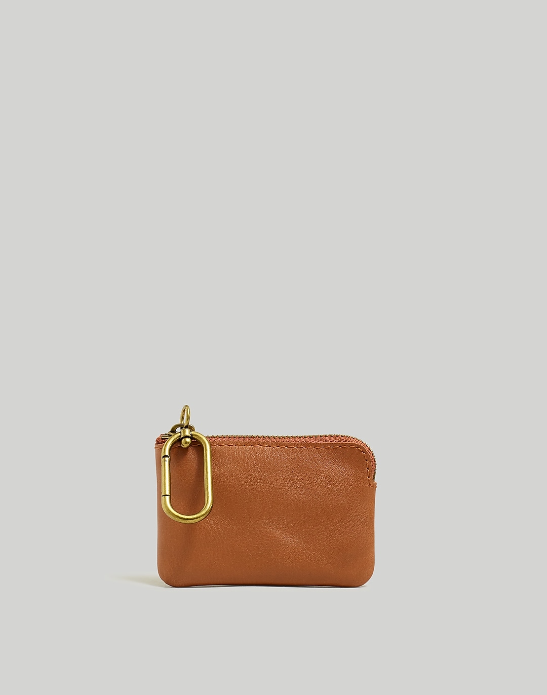 The Leather Carabiner Mini Pouch | Madewell