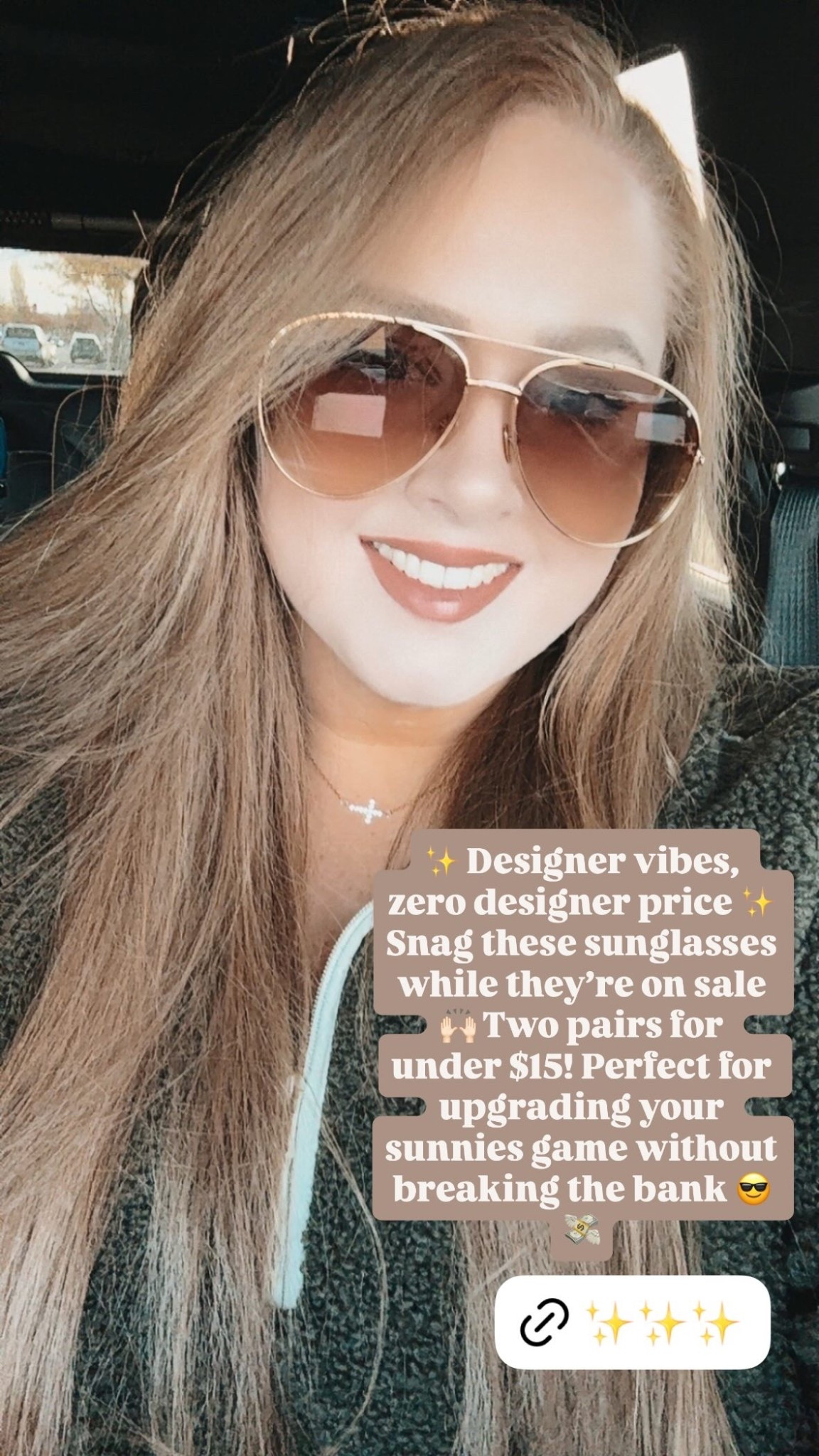 ✨ Designer vibes, zero designer price ✨ Snag these sunglasses while they’re on sale🙌🏻 Two pairs for under $15! Perfect for upgrading your sunnies game without breaking the bank 😎💸 designer look | budget friendly | under $15 | 2 pack | chic shades | everyday style | sun ready | must have | affordable luxe | summer vibes | statement accessory | travel essentials | gift idea | trendy finds | effortless style

#LTKSaleAlert #LTKootd #LTKdayinmylife