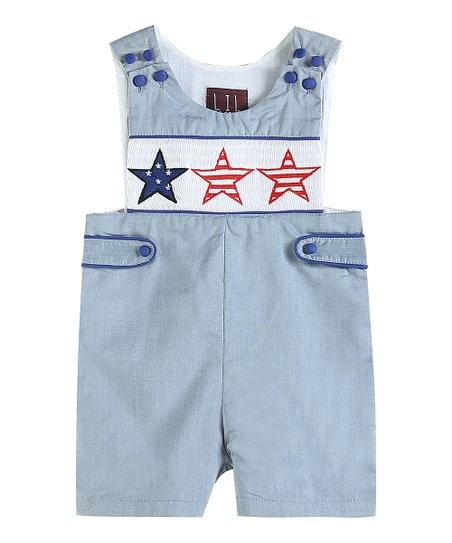 Denim Americana Stars Shortalls - Infant & Toddler | Zulily