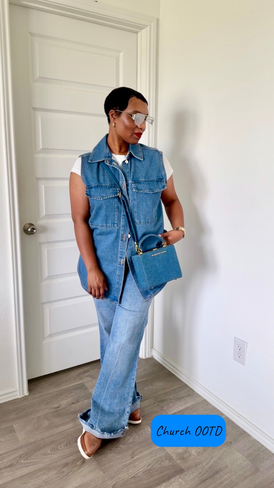Casual Canadian Tuxedo Perfect for Church! #ootd #christianwomen #canadiantuxedo 

#LTKMidsize #LTKOver40 #LTKootd