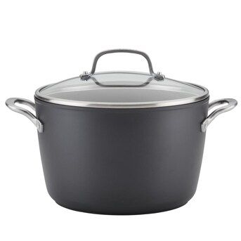 KitchenAid 8qt Hard-Anodized Induction Stockpot with Lid | Lowe's