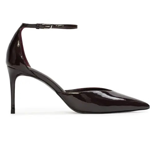 BLACK SUEDE STUDIO Darcie 80 Patent Pump in Dark Plum Patent at Nordstrom, Size 38.5 | Nordstrom
