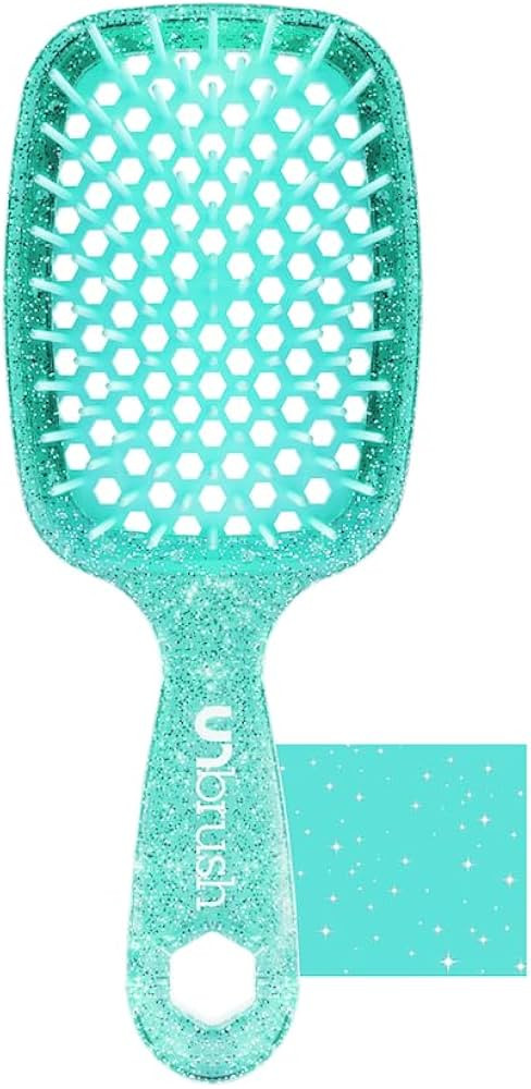 FHI HEAT UNbrush Wet & Dry Vented Detangling Hair Brush, Turquoise Green | Amazon (US)