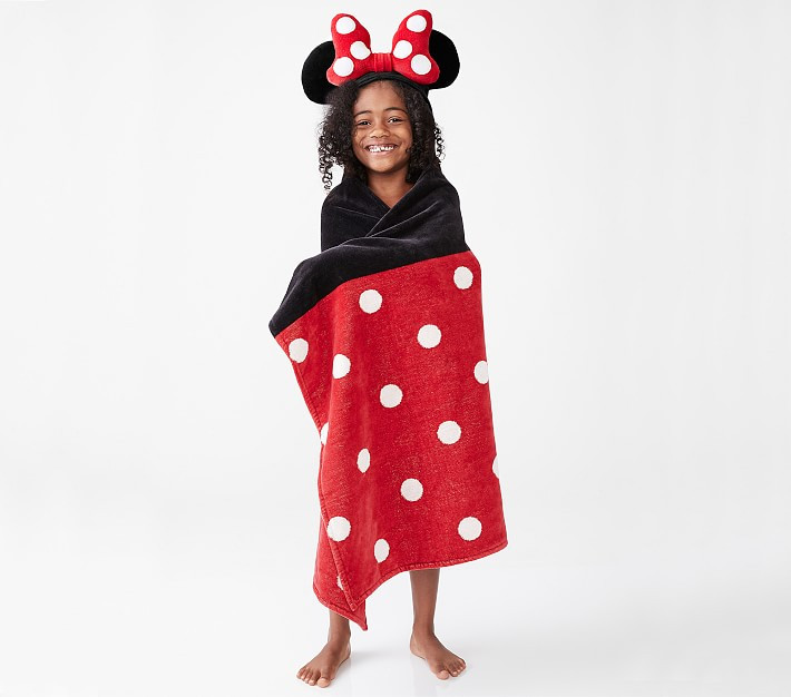 Disney Minnie Mouse Kid Hooded Towel | Pottery Barn Kids