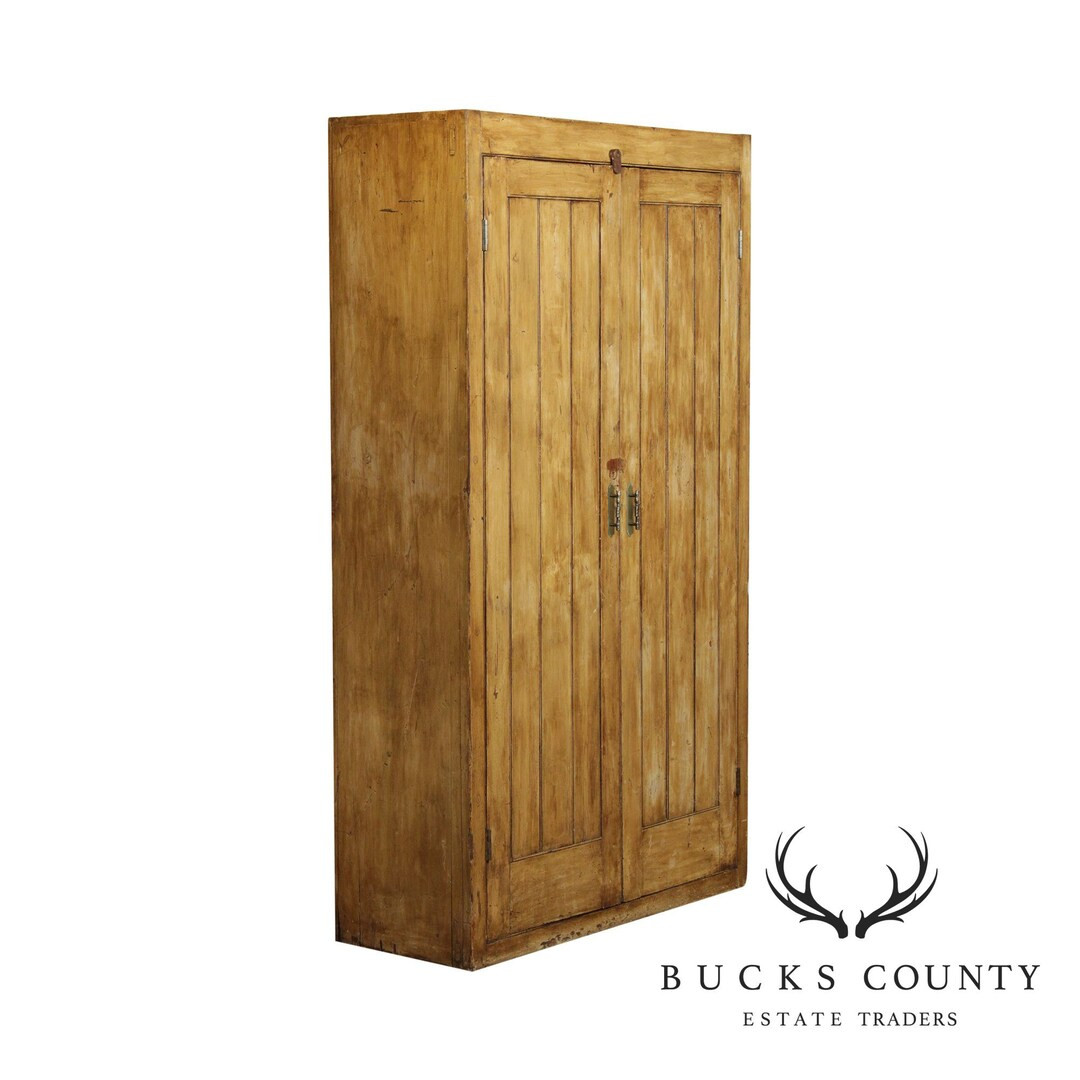 Antique 19th Century Primitive Painted 2 Door Cupboard | Etsy (US)