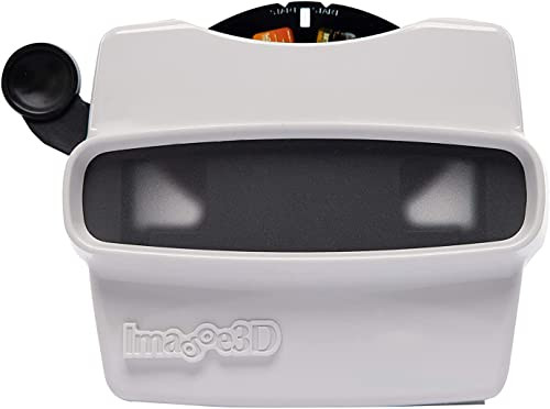 IMAGE3D Custom Viewfinder Reel Plus RetroViewer - Viewfinder for Kids, & Adults, Classic Toys, Slide Viewer, Retro Toys, Vintage Toys, May Work in Old Viewfinder Toys with Reels (White) | Amazon (US)