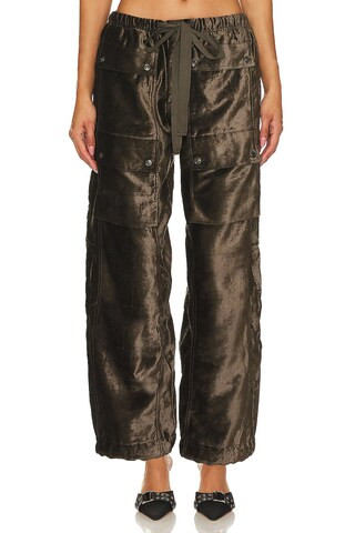 Free People x REVOLVE Skip A Beat Utility Pant in Washed Black from Revolve.com | Revolve Clothing (Global)