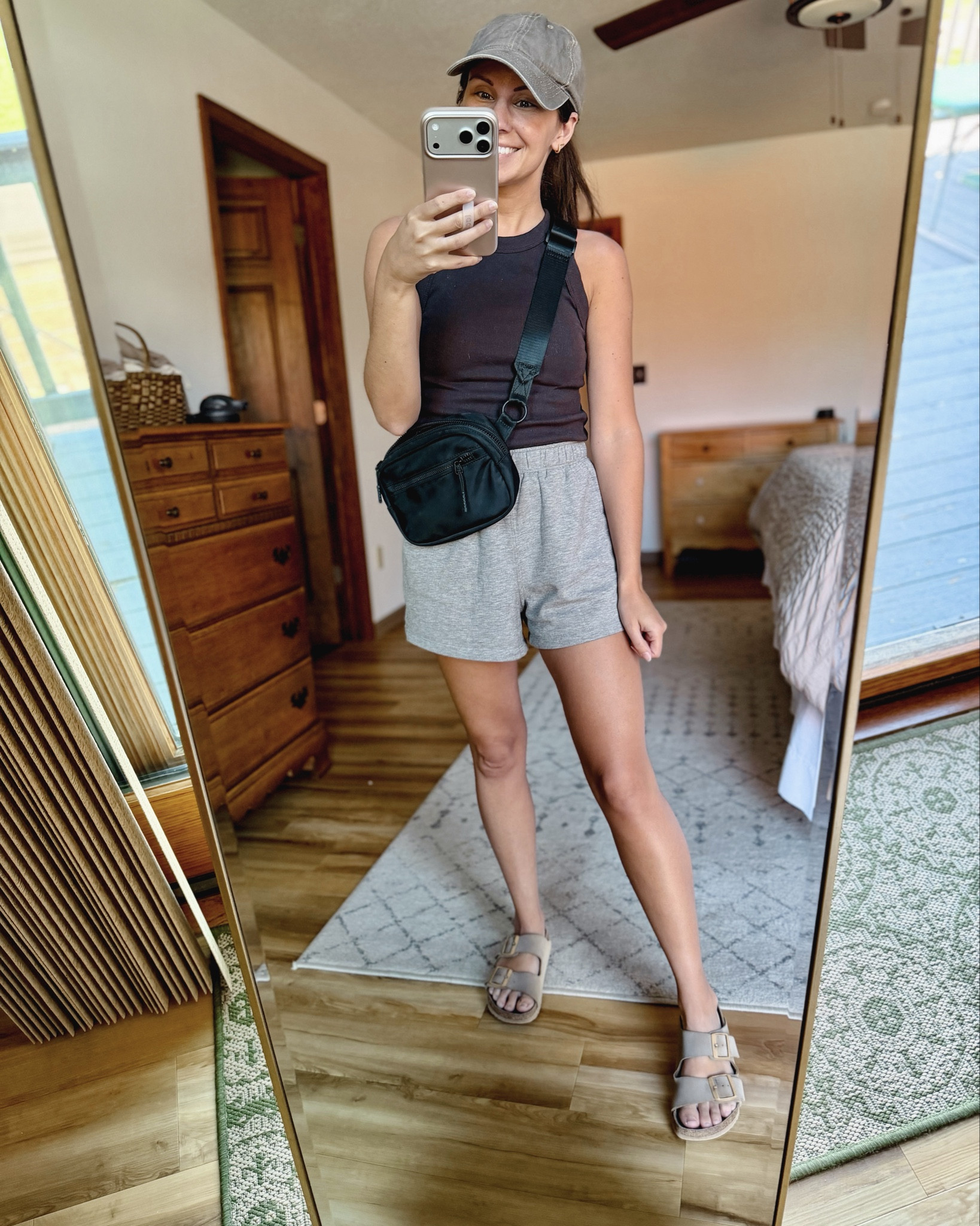 Small in my bra, small in my tank, xs in my shorts (black salt/droftwood heather) , 36 in my birkenstock sandals. 

#LTKdayinmylife #LTKgrwm #LTKPetite