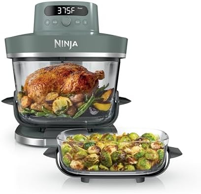 Ninja Crispi Pro 6-in-1 Glass Air Fryer | 450°F, Nontoxic, 6qt & 2.5qt Containers & Lids | Micro... | Amazon (US)