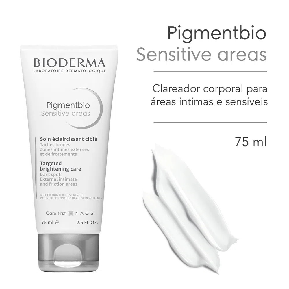 Creme Clareador Corporal Bioderma Pigmentbio Sensitive Areas 75 ml | Amobeleza (BR)