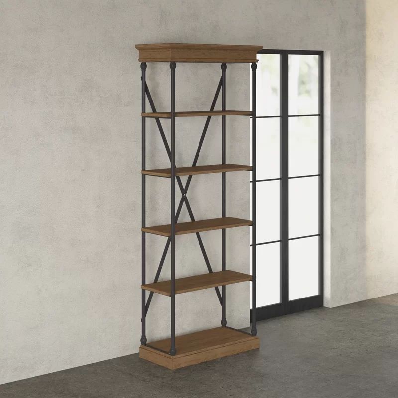 Kyler 84.25'' H x 33'' W Etagere Bookcase | Wayfair North America