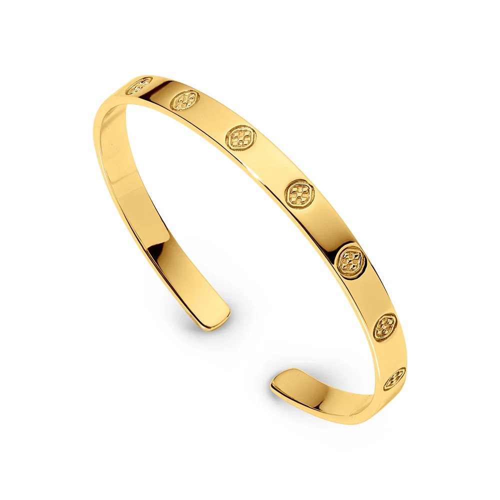 shield embossed bangle bracelet | Gracewear Collection