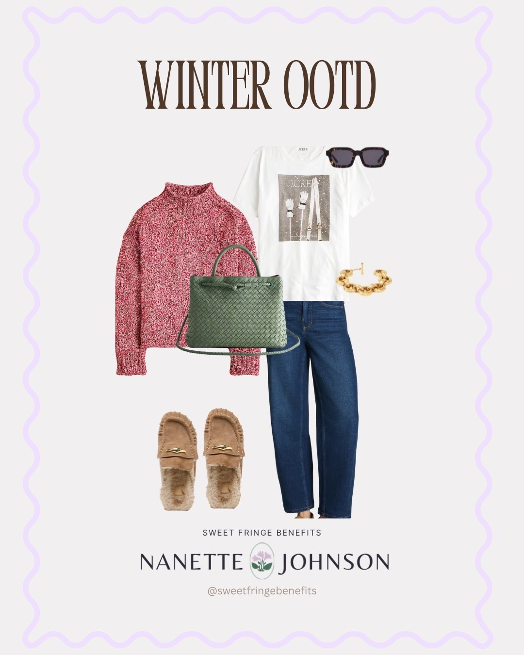 I love this cotton roll neck sweater in the red marl. Layer it over a cool tshirt , over your shoulders or around your waist. 
Trending Sherpa mules and barrels jeans too! Love this graphic tshirt for the Olympics! So fun  

#LTKOver40 #LTKPetite #LTKootd