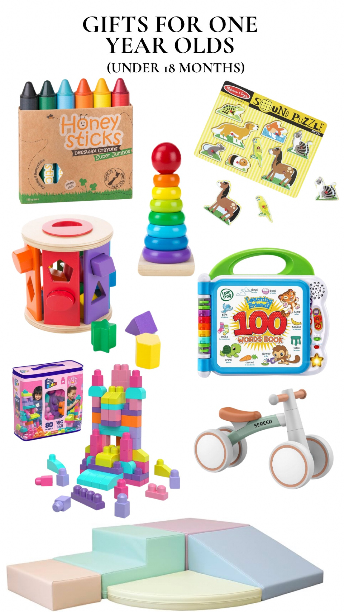 These are all of baby girls favorite and most used today from around one year to 18 months. 

Best gifts for on year olds, toddler gifts, gifts for 15 month olds, gifts for 18 months old, gifts for 12 month olds, best toddler learning gifts, best stem gifts for babies, gifts for babies, Amazon prime day gifts, Black Friday toddler gifts 

#LTKCyberWeek #LTKGiftGuide #LTKSaleAlert