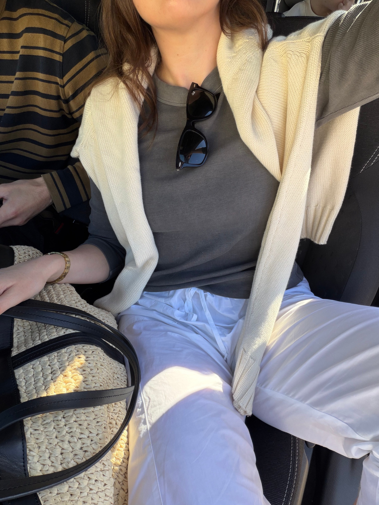 Holiday OOTD, cream jumper is Donni, top and raffia bag are old Arket, similar linked below

#LTKsummer #LTKstyletip #LTKspring