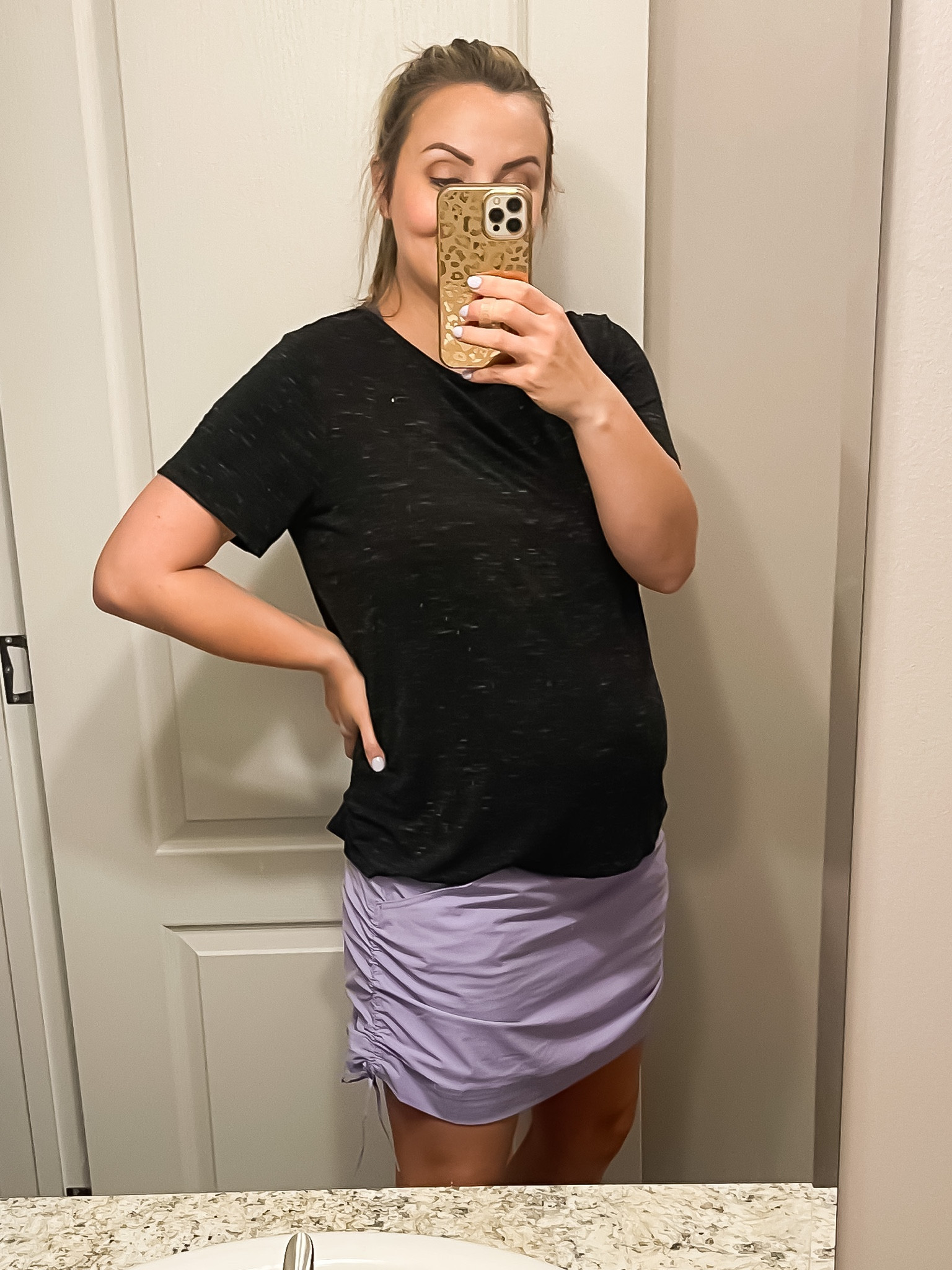 Best pregnancy bottoms for summer - wearing Large 

#LTKsalealert #LTKstyletip #LTKbump