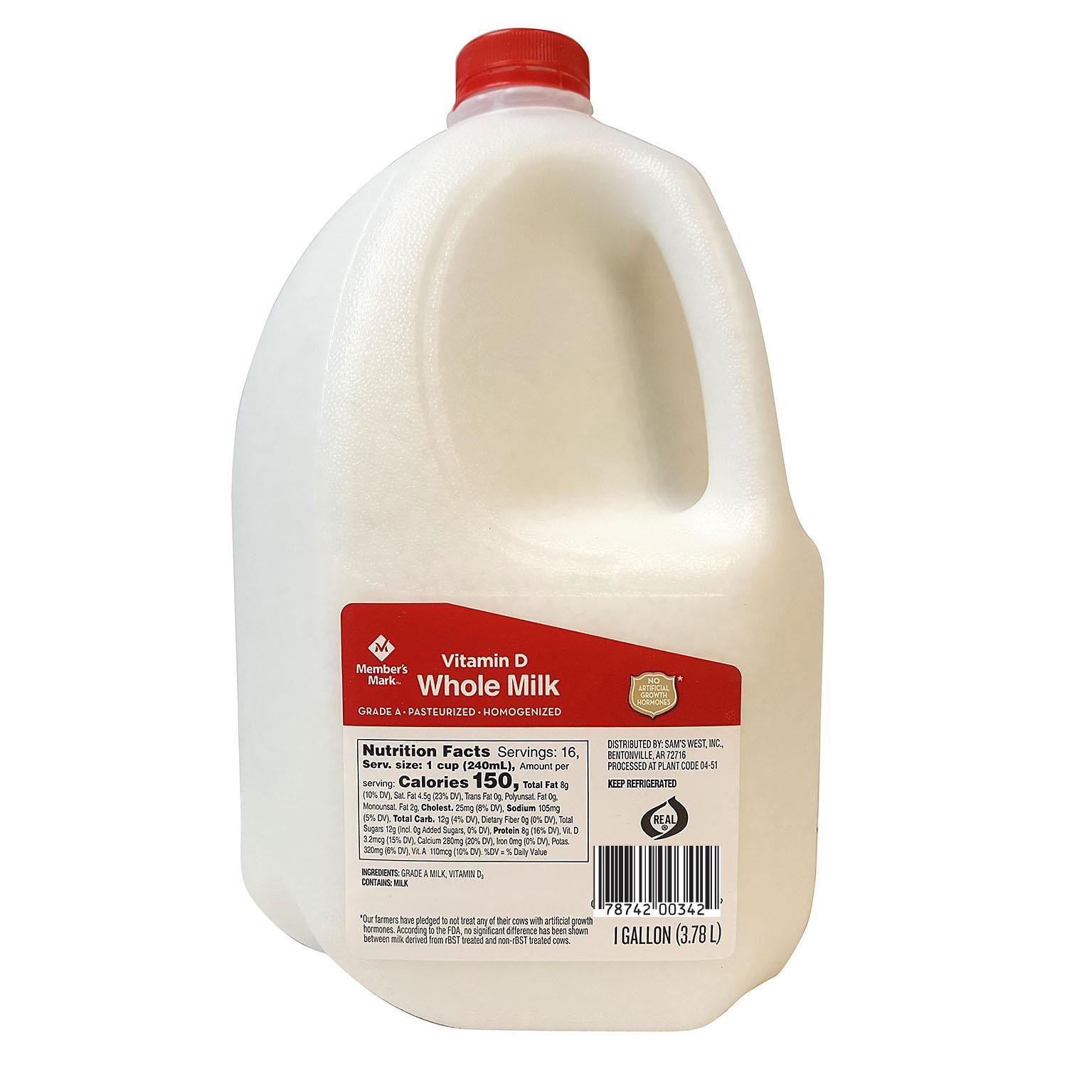 Member's Mark Grade A Vitamin D Whole Milk (1 gal.) | Sam's Club