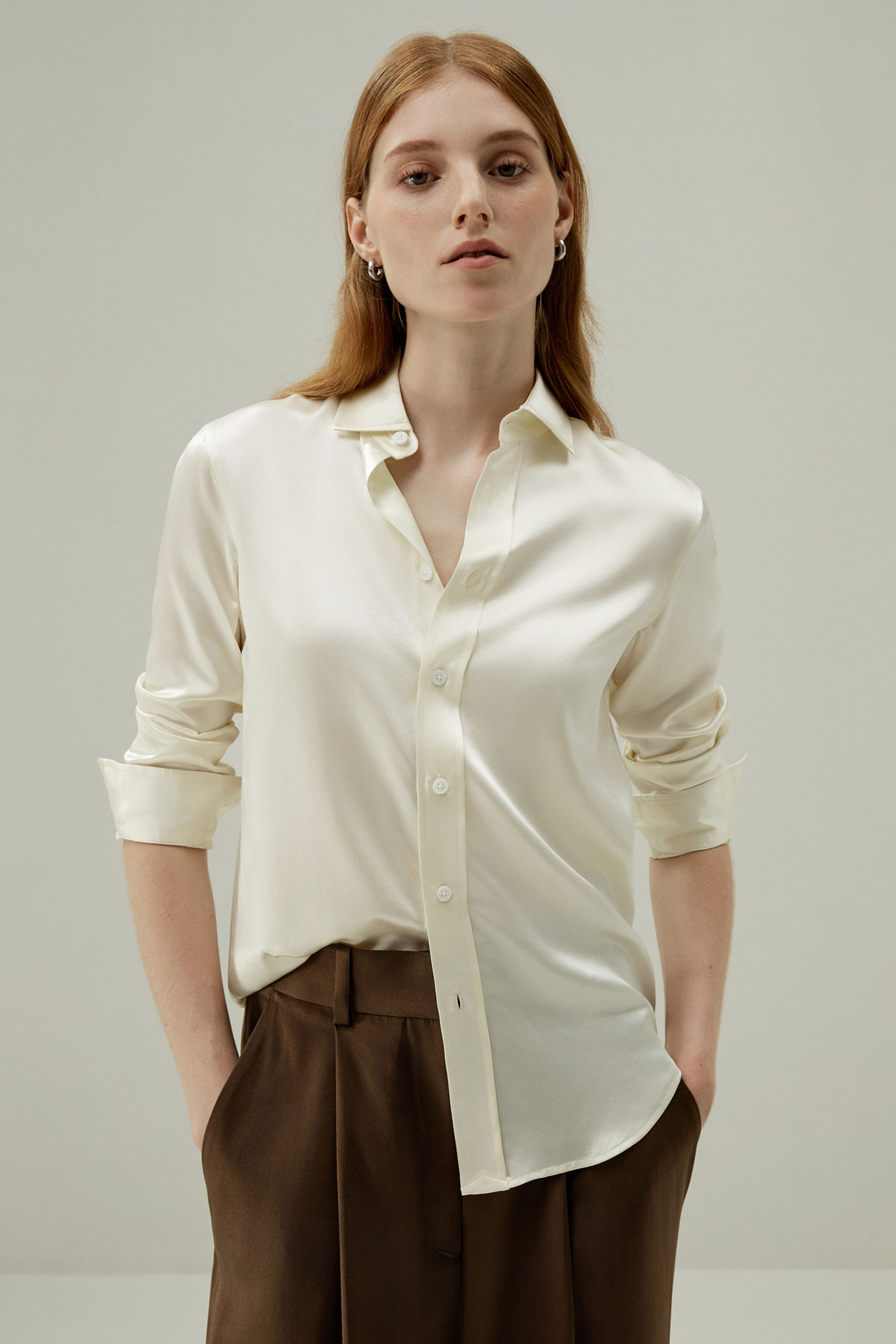 Tailored Silk Shirt | LilySilk